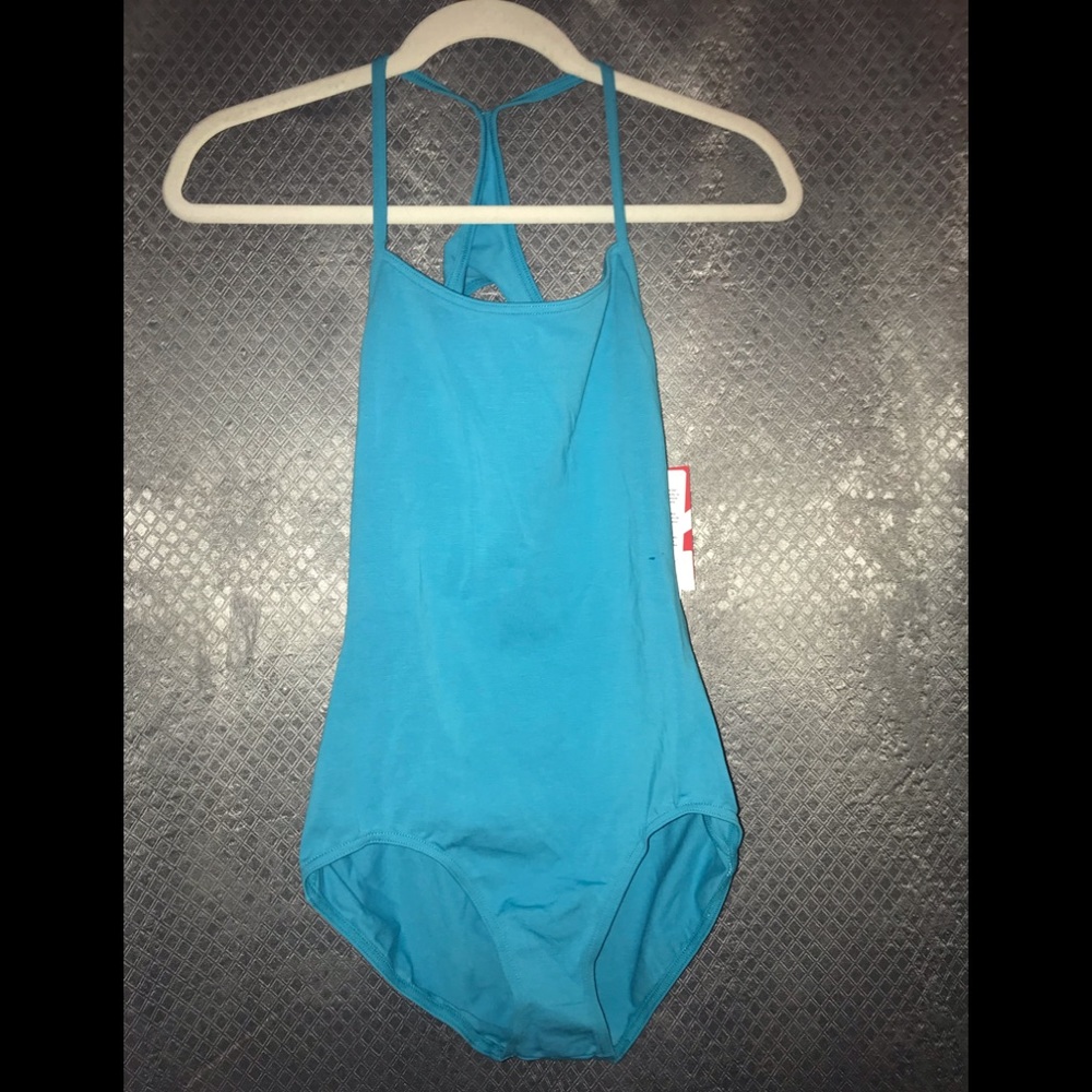 Capezio Blue Racer Back Camisole Leotard